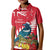 New Zealand Christmas In July Kid Polo Shirt Tui Bird With Kowhai Meri Kirihimete