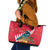 New Zealand Christmas In July Leather Tote Bag Tui Bird With Kowhai Meri Kirihimete