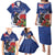 New Zealand Christmas In July Family Matching Puletasi and Hawaiian Shirt Fiordland Penguin With Pohutukawa Flower