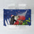 New Zealand Christmas In July Tablecloth Fiordland Penguin With Pohutukawa Flower