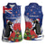 New Zealand Christmas In July Women Sleeveless Polo Shirt Fiordland Penguin With Pohutukawa Flower