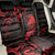 New Zealand Tui Bird Back Car Seat Cover Aotearoa Maori Pattern - Red