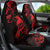 New Zealand Tui Bird Car Seat Cover Aotearoa Maori Pattern - Red