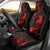 New Zealand Tui Bird Car Seat Cover Aotearoa Maori Pattern - Red