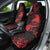 New Zealand Tui Bird Car Seat Cover Aotearoa Maori Pattern - Red