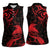 New Zealand Tui Bird Women Sleeveless Polo Shirt Aotearoa Maori Pattern - Red