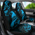 New Zealand Tui Bird Car Seat Cover Aotearoa Maori Pattern - Blue