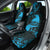 New Zealand Tui Bird Car Seat Cover Aotearoa Maori Pattern - Blue