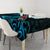 New Zealand Tui Bird Tablecloth Aotearoa Maori Pattern - Blue