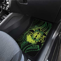 Kia Orana Kuki Airani Car Mats Cook Islands Tangaroa God Tatau Green