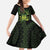 Kia Orana Kuki Airani Family Matching Summer Maxi Dress and Hawaiian Shirt Cook Islands Tangaroa God Tatau Green