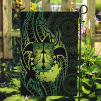 Kia Orana Kuki Airani Garden Flag Cook Islands Tangaroa God Tatau Green