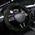 Kia Orana Kuki Airani Steering Wheel Cover Cook Islands Tangaroa God Tatau Green