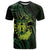 Kia Orana Kuki Airani T Shirt Cook Islands Tangaroa God Tatau Green
