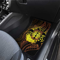 Kia Orana Kuki Airani Car Mats Cook Islands Tangaroa God Tatau Gold