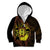 Kia Orana Kuki Airani Kid Hoodie Cook Islands Tangaroa God Tatau Gold