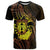 Kia Orana Kuki Airani T Shirt Cook Islands Tangaroa God Tatau Gold
