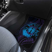 Kia Orana Kuki Airani Car Mats Cook Islands Tangaroa God Tatau Purple