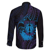 Kia Orana Kuki Airani Family Matching Short Sleeve Bodycon Dress and Hawaiian Shirt Cook Islands Tangaroa God Tatau Purple