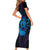 Kia Orana Kuki Airani Family Matching Short Sleeve Bodycon Dress and Hawaiian Shirt Cook Islands Tangaroa God Tatau Purple