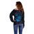 Kia Orana Kuki Airani Off Shoulder Sweater Cook Islands Tangaroa God Tatau Purple