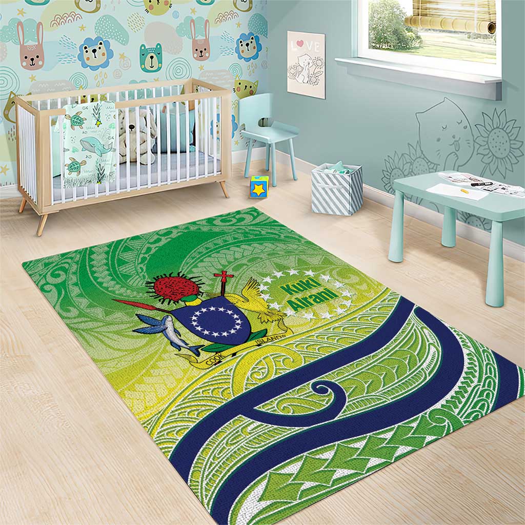 Te Maeva Nui Cook Islands Area Rug 60th Independence Anniversary Proud