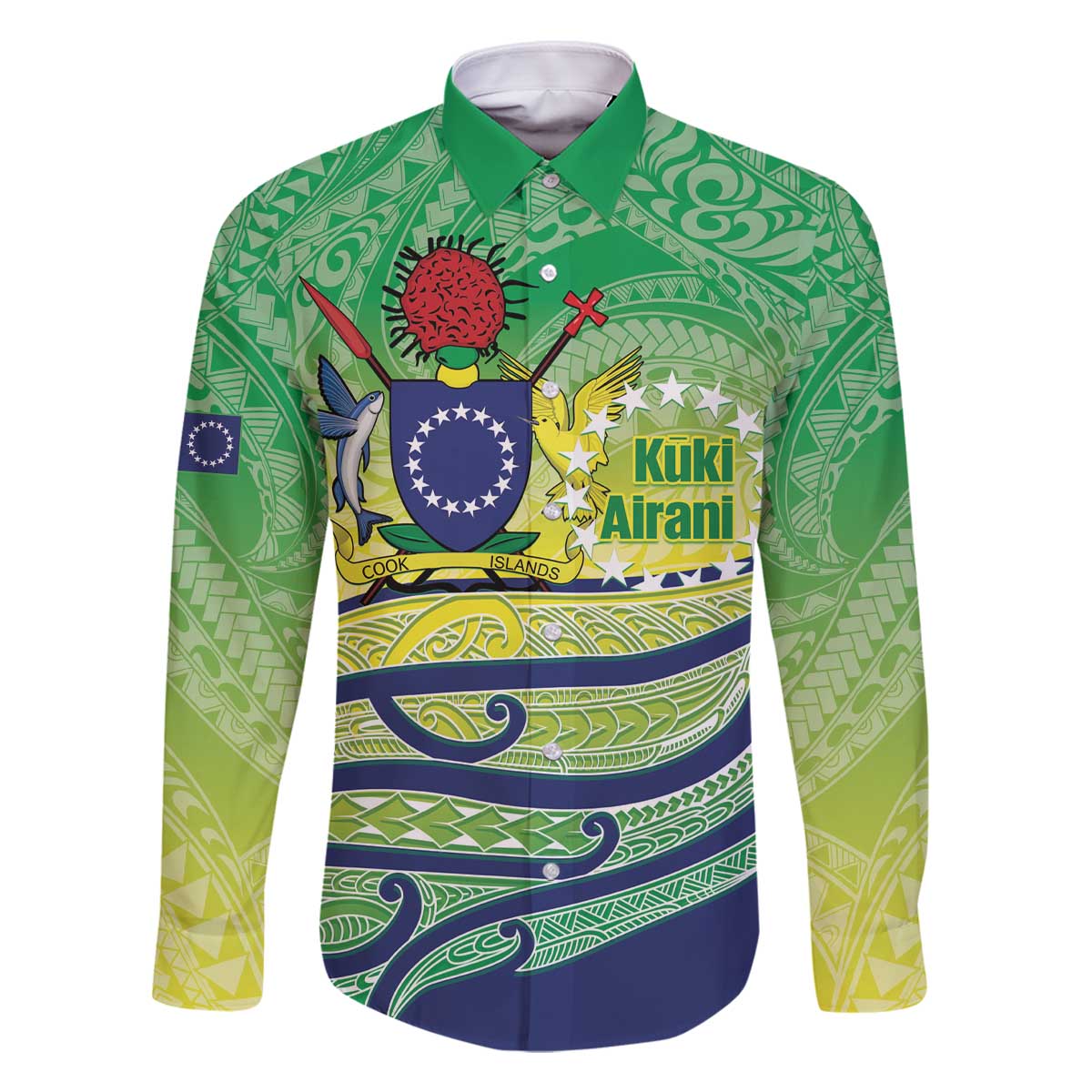 Te Maeva Nui Cook Islands Family Matching Off The Shoulder Long Sleeve Dress and Hawaiian Shirt 60th Independence Anniversary Proud