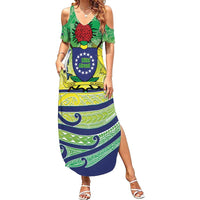 Te Maeva Nui Cook Islands Family Matching Summer Maxi Dress and Hawaiian Shirt 60th Independence Anniversary Proud