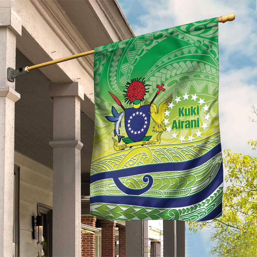 Te Maeva Nui Cook Islands Garden Flag 60th Independence Anniversary Proud