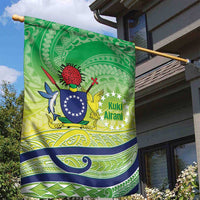 Te Maeva Nui Cook Islands Garden Flag 60th Independence Anniversary Proud