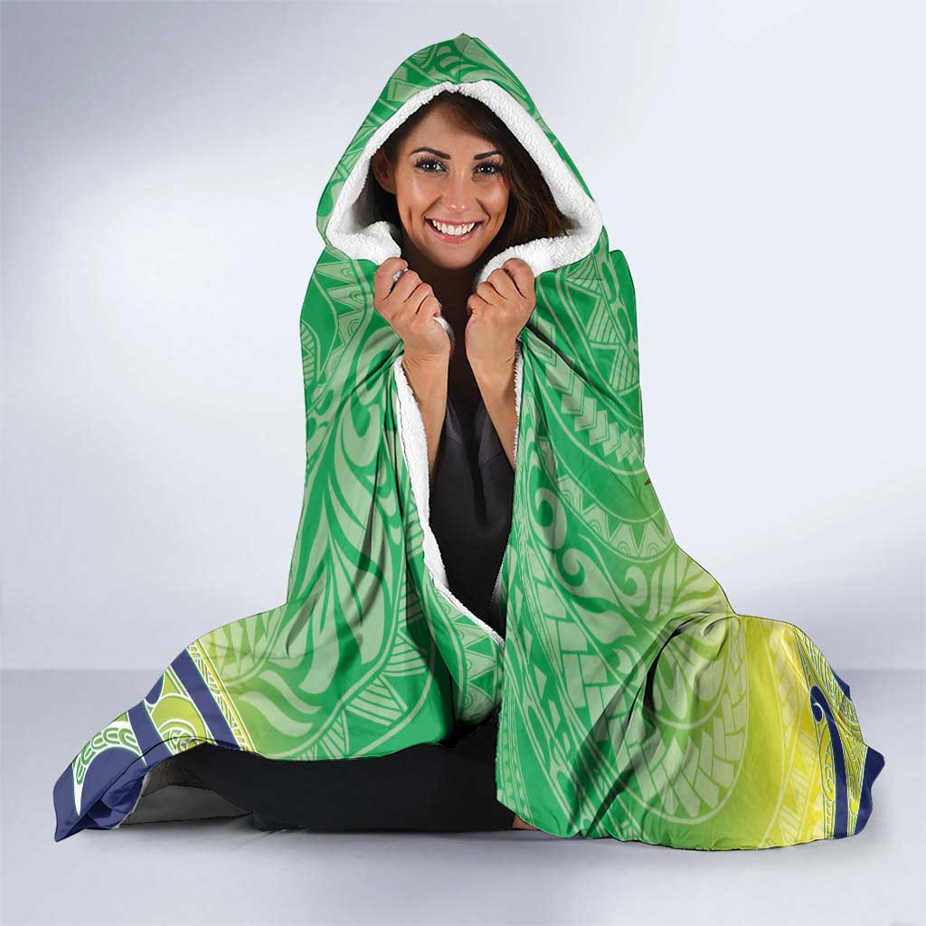 Te Maeva Nui Cook Islands Hooded Blanket 60th Independence Anniversary Proud