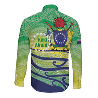 Te Maeva Nui Cook Islands Long Sleeve Button Shirt 60th Independence Anniversary Proud