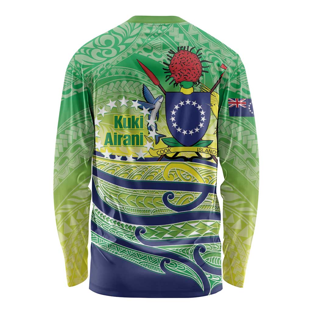 Te Maeva Nui Cook Islands Long Sleeve Shirt 60th Independence Anniversary Proud