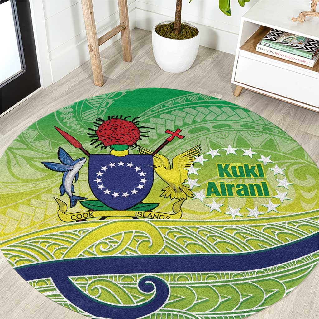 Te Maeva Nui Cook Islands Round Carpet 60th Independence Anniversary Proud