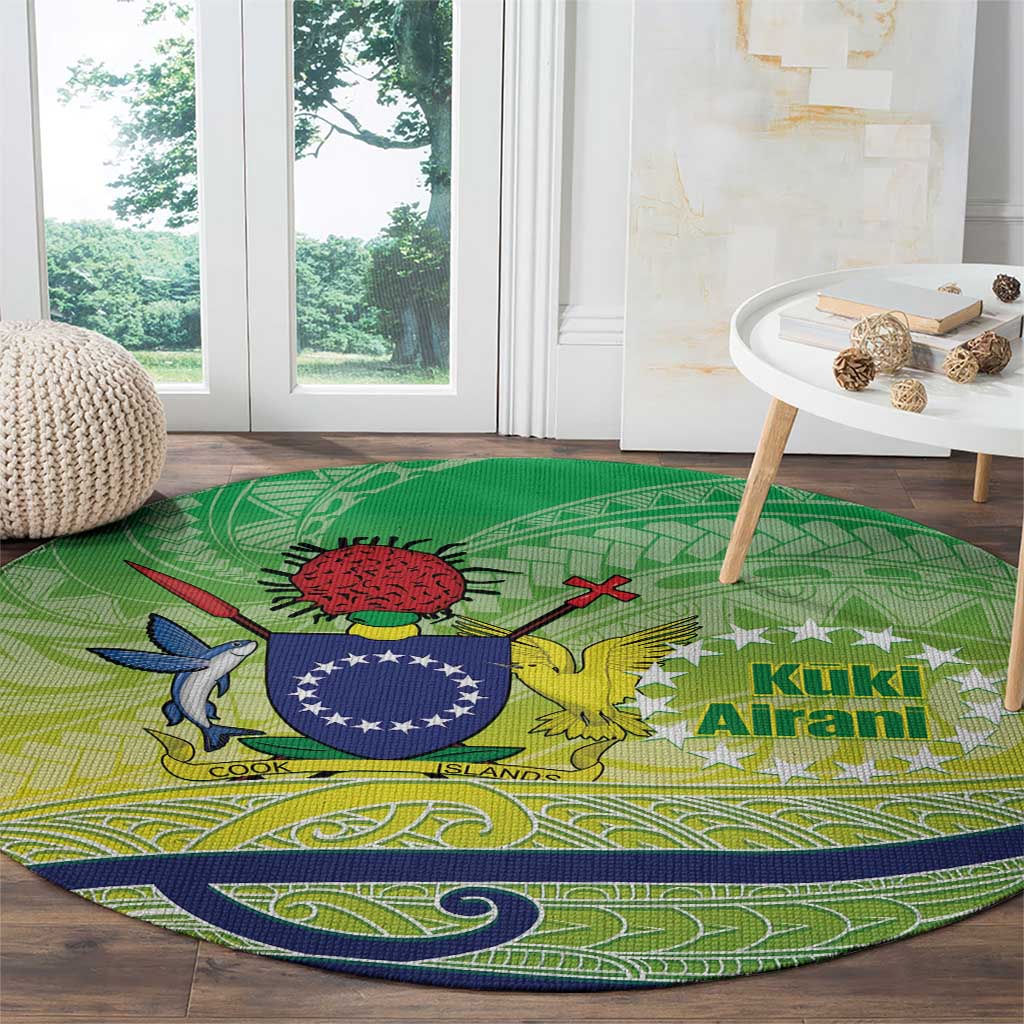 Te Maeva Nui Cook Islands Round Carpet 60th Independence Anniversary Proud