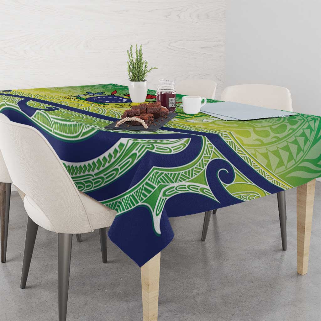 Te Maeva Nui Cook Islands Tablecloth 60th Independence Anniversary Proud