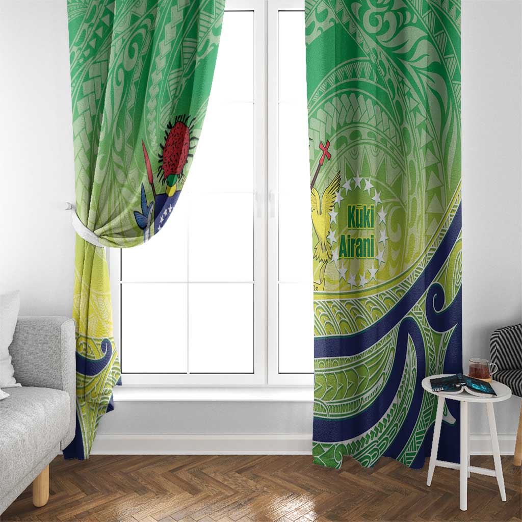 Te Maeva Nui Cook Islands Window Curtain 60th Independence Anniversary Proud