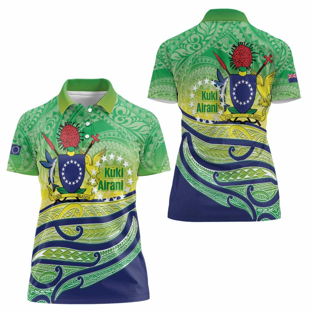 Te Maeva Nui Cook Islands Women Polo Shirt 60th Independence Anniversary Proud
