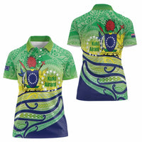 Te Maeva Nui Cook Islands Women Polo Shirt 60th Independence Anniversary Proud