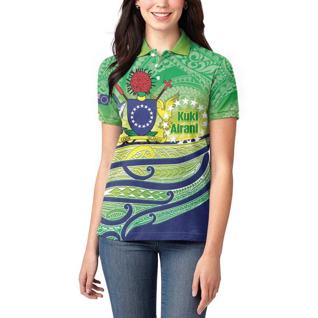 Te Maeva Nui Cook Islands Women Polo Shirt 60th Independence Anniversary Proud