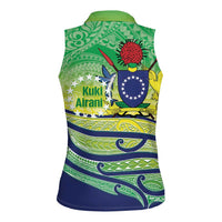 Te Maeva Nui Cook Islands Women Sleeveless Polo Shirt 60th Independence Anniversary Proud