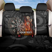 Personalised Aotearoa Darts Back Car Seat Cover Maori Koru Flaming Dartboard