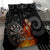 Personalised Aotearoa Darts Bedding Set Maori Koru Flaming Dartboard