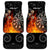 Personalised Aotearoa Darts Car Mats Maori Koru Flaming Dartboard