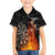 Personalised Aotearoa Darts Family Matching Summer Maxi Dress and Hawaiian Shirt Maori Koru Flaming Dartboard