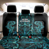 Maori Language Week Back Car Seat Cover Kia Mau Ki To Ukaipo Paua Shell Color LT14 - Polynesian Pride