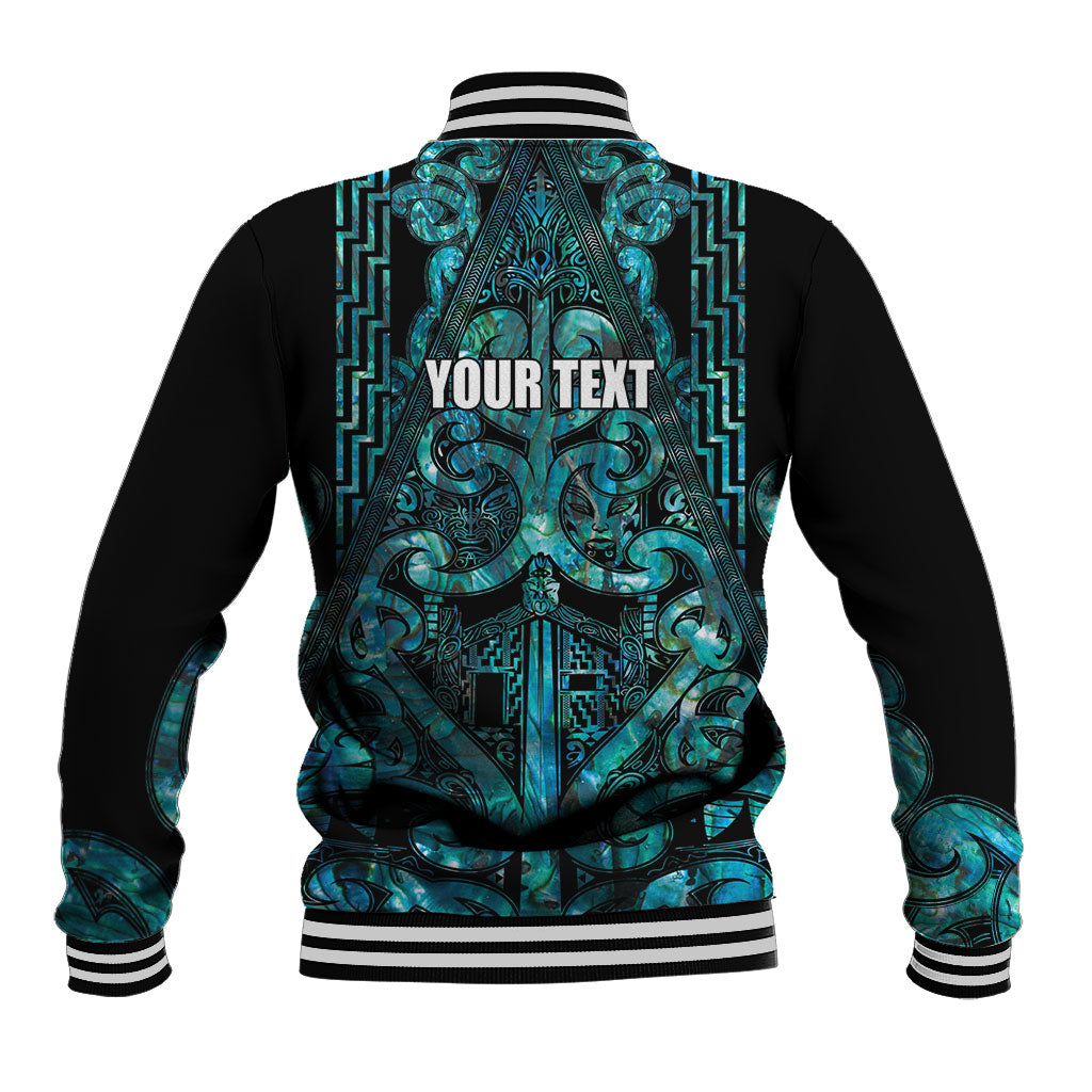 Maori Language Week Personalised Baseball Jacket Kia Mau Ki To Ukaipo Paua Shell Color LT14 - Polynesian Pride