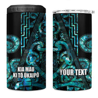 Maori Language Week Personalised 4 in 1 Can Cooler Tumbler Kia Mau Ki To Ukaipo Paua Shell Color LT14 One Size: 16 oz Turquoise - Polynesian Pride