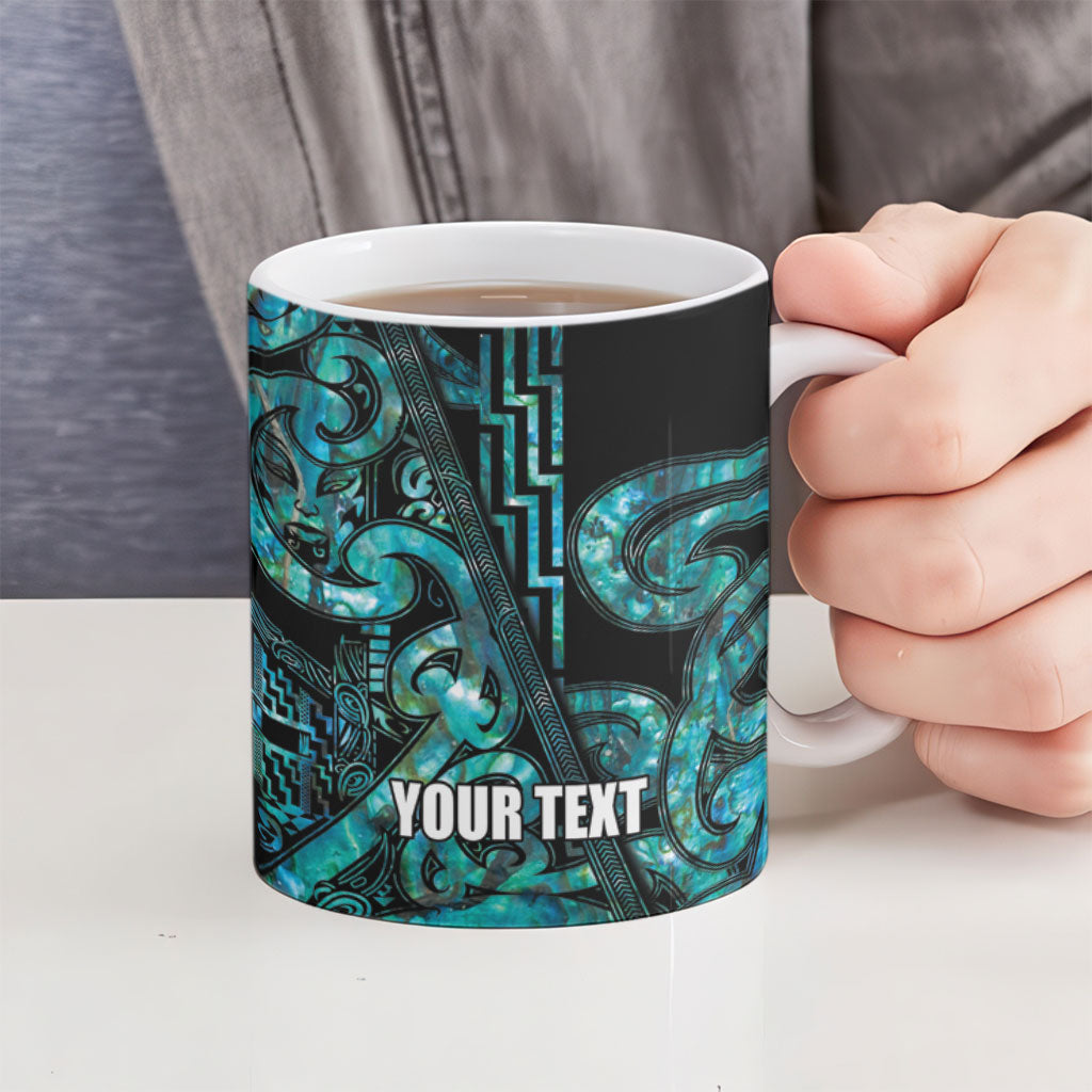 Maori Language Week Personalised Ceramic Mug Kia Mau Ki To Ukaipo Paua Shell Color LT14 - Polynesian Pride