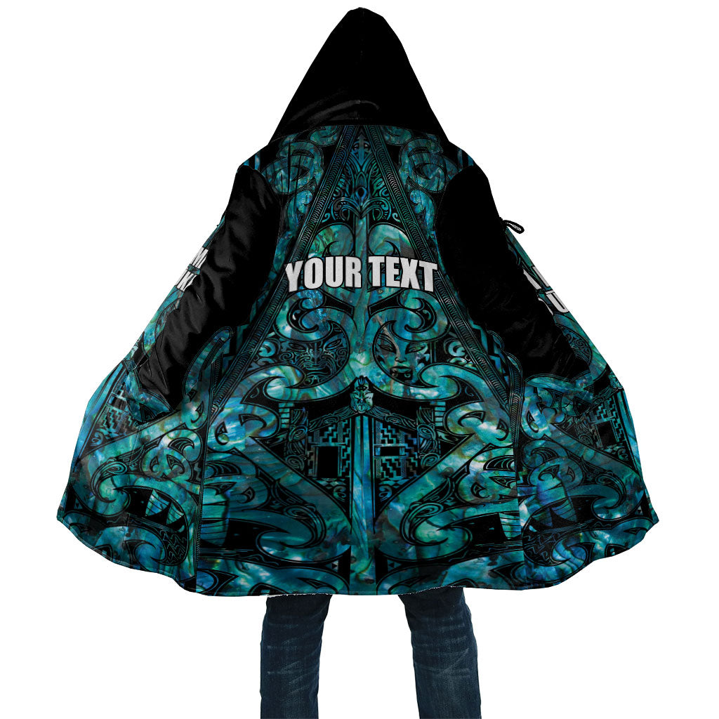 Maori Language Week Personalised Cloak Kia Mau Ki To Ukaipo Paua Shell Color LT14 Unisex Turquoise - Polynesian Pride
